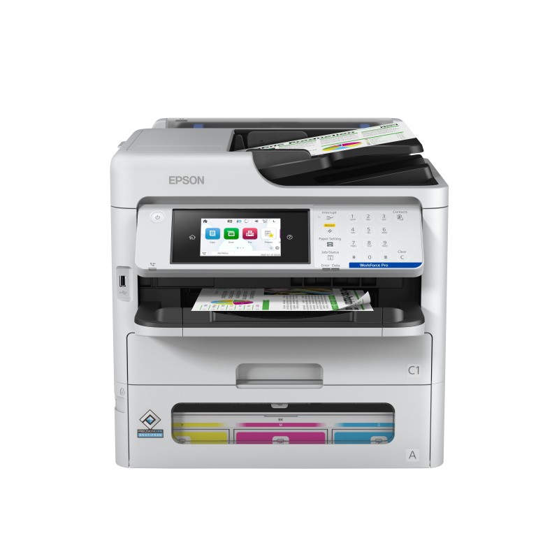 Epson WorkForce Pro EM-C800RDWF, Jet d'encre, Impression couleur, 4800 x 1200 DPI, A4, Impression directe, Blanc