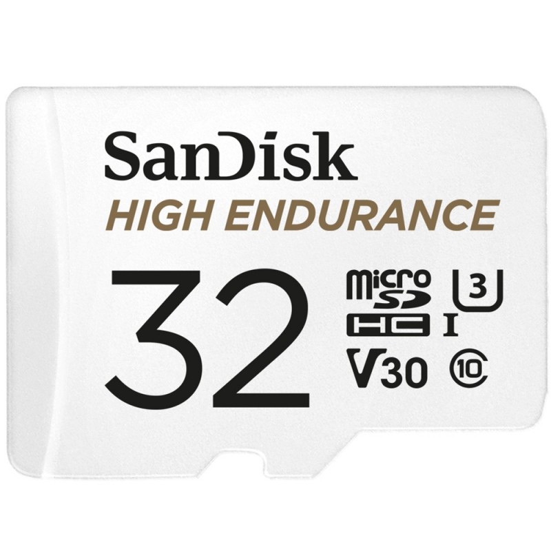 SanDisk High Endurance, 32 Go, MicroSDHC, Classe 10, UHS-I, 100 Mos, 40 Mos