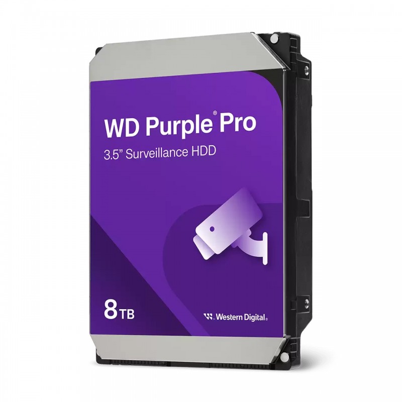 WD Purple Pro Smart Video HDD 8TB, 8 To, 7200 trmin, 3.5", SATA