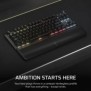 Corsair K70 CORE TKL, Avec fil &sans fil, USB + RF Wireless + Bluetooth, Clavier mécanique, QWERTZ, LED RGB, Noir