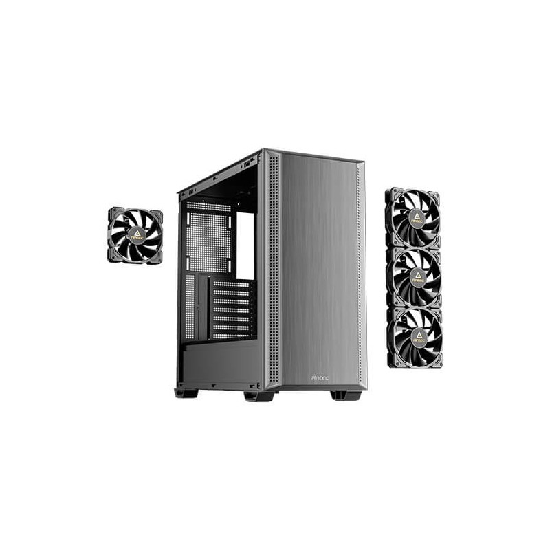 Antec P7 S, Midi Tower, PC, Noir, ATX, micro ATX, ITX, Acier, Plastique, 17,5 cm