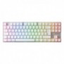 Cherry MX 8.2 Pro TMR Wireless, Avec fil &sans fil, USB + RF Wireless + Bluetooth, Magnetic-mechanical key switch, QWERTZ, LED RGB, Argent, Blanc