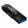 SanDisk Ultra Dual Drive Go, 256 Go, USB Type-A USB Type-C, 3.2 Gen 1 3.1 Gen 1, 150 Mos, Pivotant, Noir