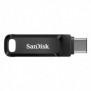 SanDisk Ultra Dual Drive Go, 256 Go, USB Type-A USB Type-C, 3.2 Gen 1 3.1 Gen 1, 150 Mos, Pivotant, Noir
