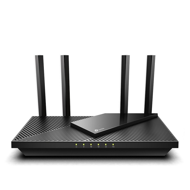 TP-LINK Archer AX55, Wi-Fi 6 802.11ax, Bi-bande 2,4 GHz 5 GHz, EthernetLAN, Noir, Routeur