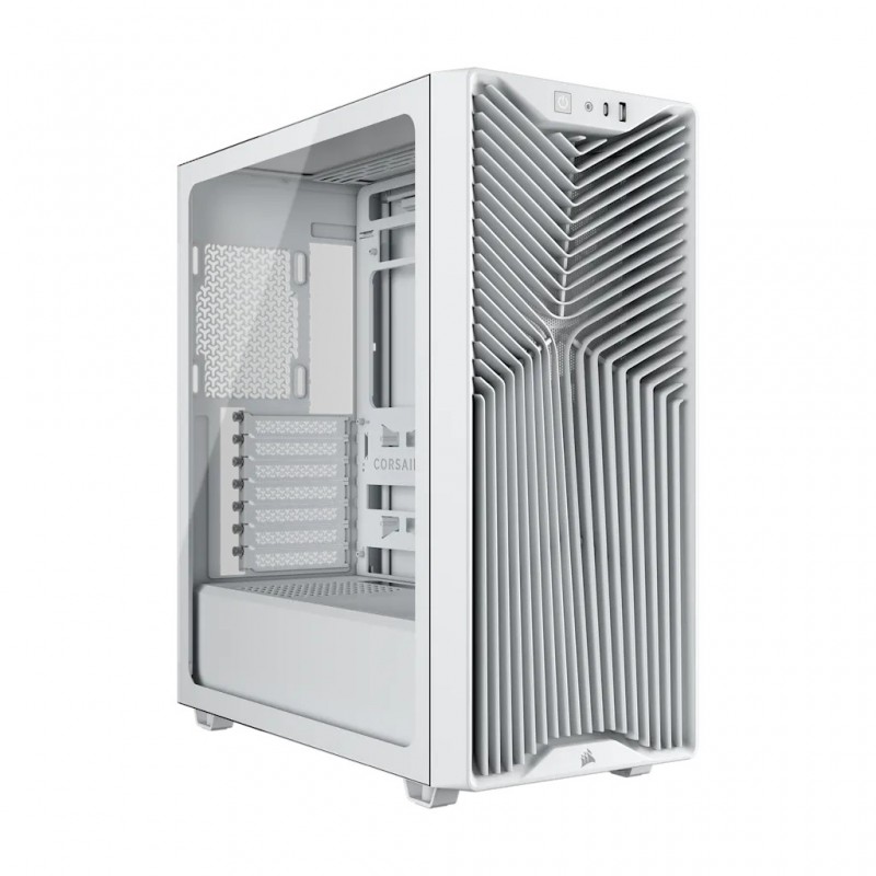 Corsair 3200D RS, Midi Tower, PC, Blanc, ATX, Mini-ATX, micro ATX, Plastique, Acier, 16,5 cm