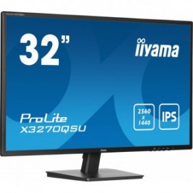Iiyama ProLite X3270QSU-B1, 80 cm 31.5", 2560 x 1440 pixels, Wide Quad HD, LED, 3 ms, Noir