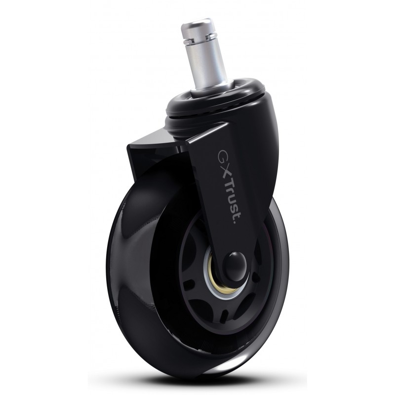 Trust 25804, Roue pivotante, Noir, Polypropylène , Polyuréthane , 225 g, 5 pièce
