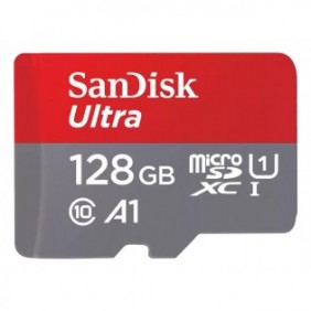 SanDisk Ultra, 128 Go, MicroSDXC, Classe 10, UHS-I, 140 Mos, Class 1