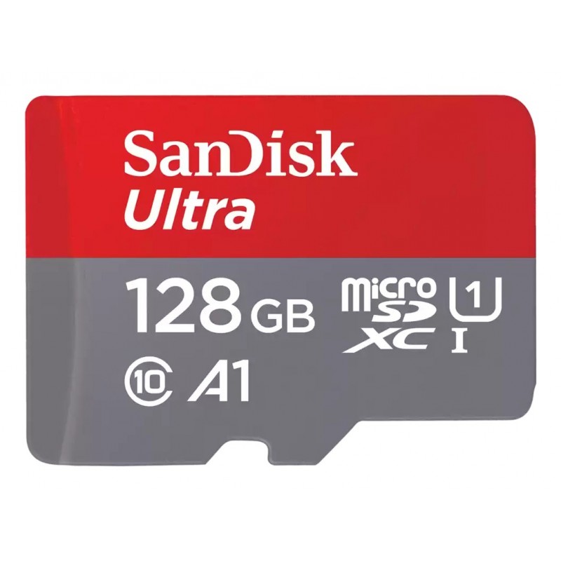 SanDisk Ultra, 128 Go, MicroSDXC, Classe 10, UHS-I, 140 Mos, Class 1