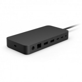 Microsoft Surface Thunderbolt 4 Dock, Avec fil, Thunderbolt 4, 2500 Mbits, Noir, Kensington, Microsoft