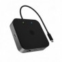 ICY BOX IB-DK408-C41, Avec fil, USB4, 60 W, 3,5 mm, 10,100,1000 Mbits, Anthracite