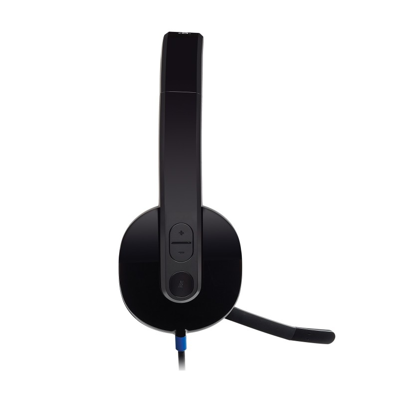 Logitech H540 USB Computer Headset Avec un son haute définition et des commandes sur l'oreillette, Avec fil, BureauCentre d'appels, 20 - 20000 Hz, 120 g, Casque, Noir