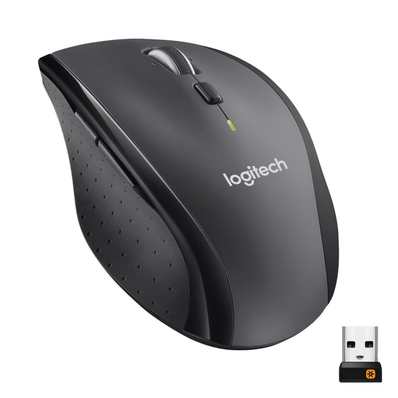 Logitech Customizable Mouse M705 - Droitier - Optique - RF sans fil - 1000 DPI - Charbon de bois