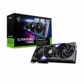 MSI GAMING GeForce RTX 5070 Ti 16G TRIO OC, GeForce RTX 5070 Ti, 16 Go, GDDR7, 256 bit, 7680 x 4320 pixels, PCI Express 5.0