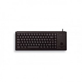 Cherry G84-4400, Taille réelle 100 %, Avec fil, USB, QWERTY, Noir