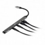 Bakker USB-C Hub 7-in-1 3A+4C, 7 connexions, un design élégant, un câble flexible et qui reste froid pendant l'utilisation., USB Type-C, USB 2.0, USB 3.2 Gen 1 3.1 Gen 1 Type-A, USB 3.2 Gen 1 3.1 Gen 1 Type-C, 5000 Mbits, Noir, Gris, Aluminium, 0,15 m