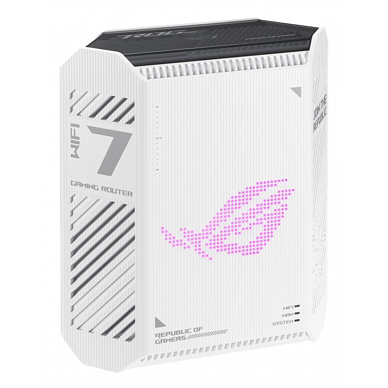 ASUS GS-BE7200, Wi-Fi 7 802.11be, Bi-bande 2,4 GHz 5 GHz, EthernetLAN, Blanc, Noir, Routeur