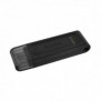 Kingston DataTraveler 64Go USB-C 3.2 Gen 1 70, 64 Go, USB Type-C, 3.2 Gen 1 3.1 Gen 1, Casquette, 7 g, Noir