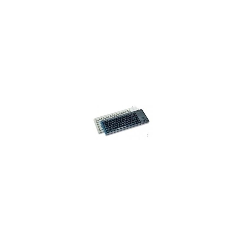 Cherry G84-4400, Taille réelle 100 %, Avec fil, USB, QWERTY, Noir