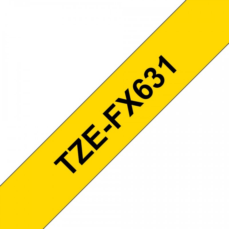 Brother TZE-FX631, TZ, Jaune, Transfert thermique, Papier, Chine, 5 année