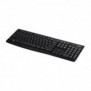 Logitech K270, Taille réelle 100 %, Sans fil, RF sans fil, QWERTY, Noir