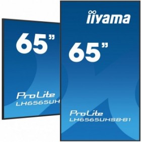 Iiyama LH6565UHSB-B1, En forme de kiosk, 163,8 cm 64.5", LED, 3840 x 2160 pixels, Wifi, 247