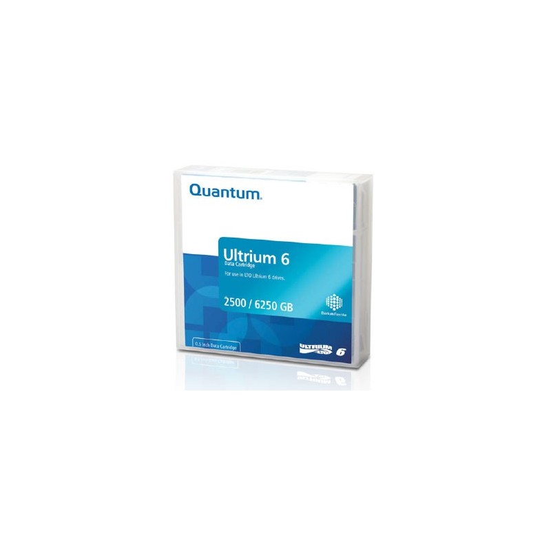 Quantum Ultrium 6, Bande de données vierge, LTO, 2,5 To, 6,25 To, 2,5:1, Noir