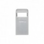 Kingston DataTraveler 128 Go Micro 200 Mos Metal USB 3.2 Gen 1, 128 Go, USB Type-A, 3.2 Gen 1 3.1 Gen 1, 200 Mos, Sans capuchon, Argent