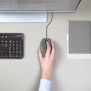 Logitech M100, Ambidextre, Optique, USB Type-A, 1000 DPI, Noir