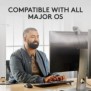 Logitech MK370 Combo for Business, Sans fil, Bluetooth, Clavier à membrane, QWERTY, Graphite, Souris incluse