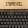 Logitech MK370 Combo for Business, Sans fil, Bluetooth, Clavier à membrane, QWERTY, Graphite, Souris incluse