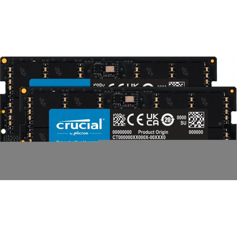 Crucial CT2K48G56C46S5, 96 Go, 2 x 48 Go, DDR5, 5600 MHz, 262-pin SO-DIMM