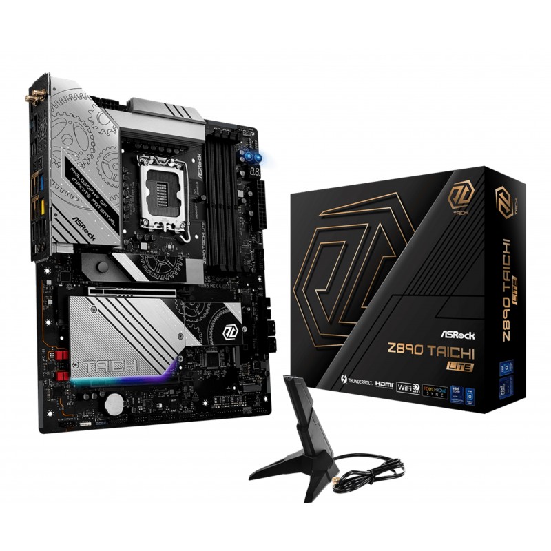 ASRock Z890 Taichi Lite, Intel, LGA 1851 Socket V1, Intel Core Ultra Series 2, DDR5-SDRAM, 256 Go, DIMM
