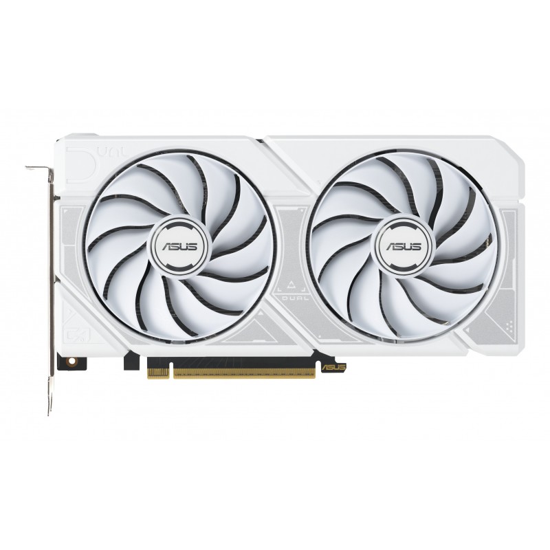 ASUS Dual -RTX5060TI-O16G-WHITE, GeForce RTX 5060 Ti, 16 Go, GDDR7, 128 bit, 7680 x 4320 pixels, PCI Express 5.0