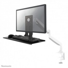 Neomounts KEYB-V200BLACK Support de claviersouris Installation VESA - l65 cm, Noir, Acier, 81,3 cm 32", 2 kg, 75 x 75 mm, 650 mm