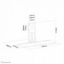 Neomounts KEYB-V200BLACK Support de claviersouris Installation VESA - l65 cm, Noir, Acier, 81,3 cm 32", 2 kg, 75 x 75 mm, 650 mm