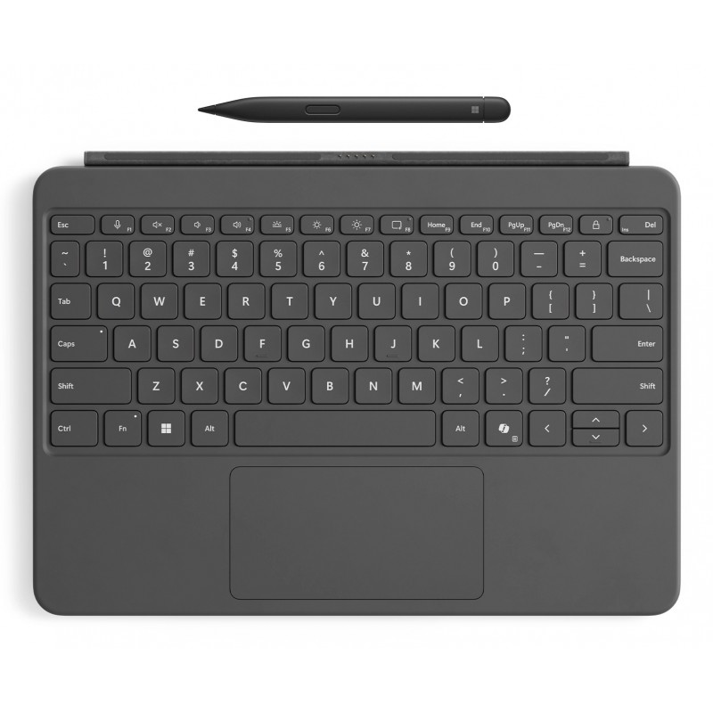 Microsoft Surface Pro 12-inch Keyboard w Slim Pen, AZERTY, Belge, Pavé tactile, Clavier mécanique, Microsoft, Gris