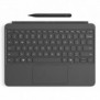 Microsoft Surface Pro 12-inch Keyboard w Slim Pen, AZERTY, Belge, Pavé tactile, Clavier mécanique, Microsoft, Gris