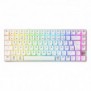 Cherry XTRFY K33 Compact Wireless, Sans fil, USB + RF Wireless + Bluetooth, Mem-chanical key switch, QWERTZ, LED RGB, Blanc