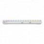 Cherry XTRFY K33 Compact Wireless, Sans fil, USB + RF Wireless + Bluetooth, Mem-chanical key switch, QWERTZ, LED RGB, Blanc
