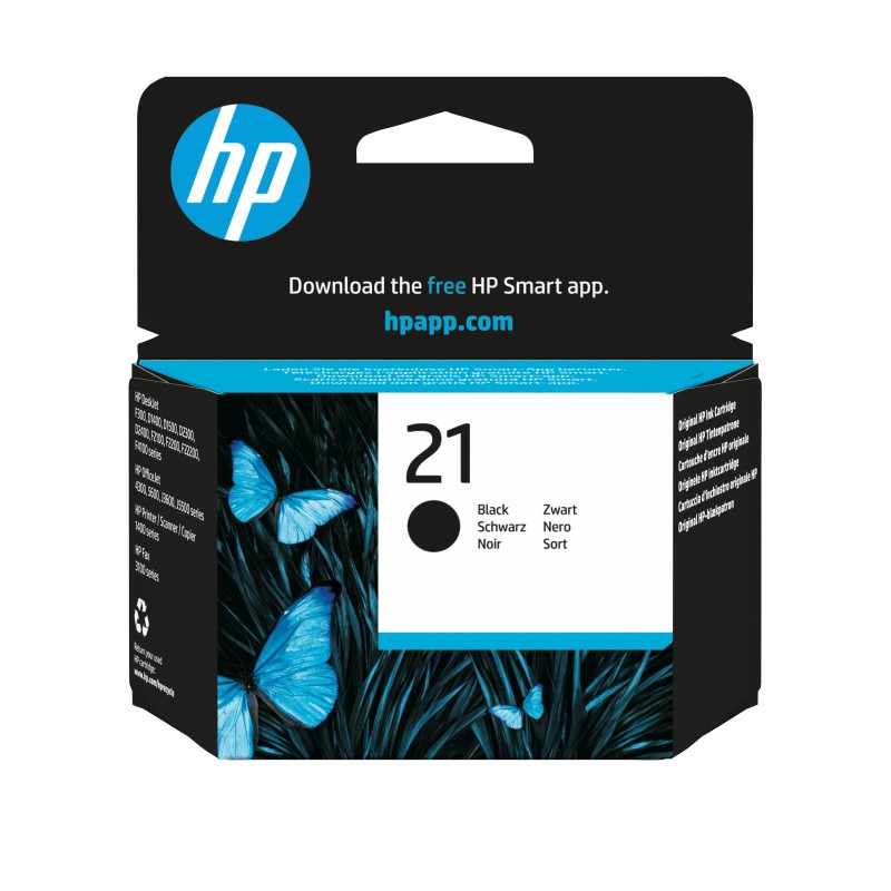 HP 21 Schwarz Druckerpatrone C9351AE - Original - Ink Cartridge