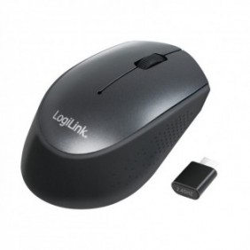 LogiLink ID0160, Ambidextre, Optique, RF sans fil, 1200 DPI, Noir