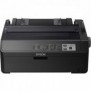 Epson LQ-590II, 550 caractères par seconde, 10 caractères par pouce, 6 copies, Code 128 ABC, Code 39, EAN13, EAN8, Interleaved 25, POSTNET, UPC-A, UPC-E, PC437, PC708, PC720, PC850, PC858, PC864, PCAR864, ISO 8859-15, Roman 8, Italique, Enveloppes