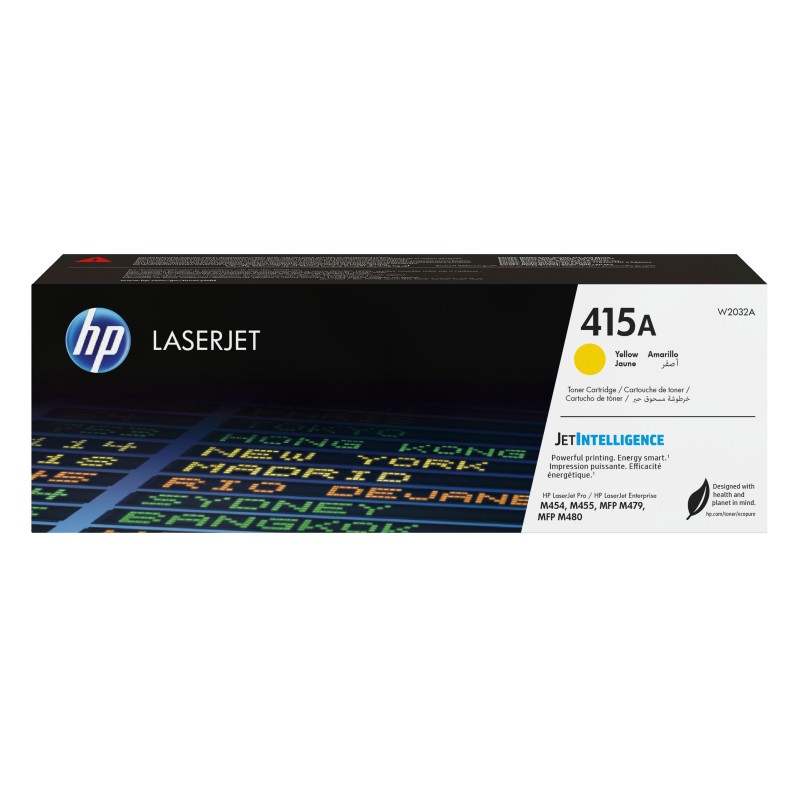 HP 415A Toner jaune LaserJet authentique, 2100 pages, Jaune, 1 pièce