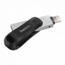 SanDisk 00183589, 256 Go, USB Type-A Lightning, 3.2 Gen 1 3.1 Gen 1, Pivotant, 7,2 g, Noir, Argent