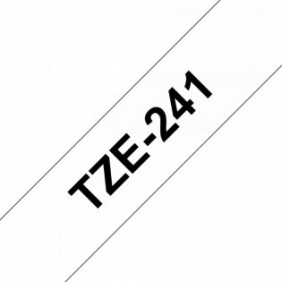 Brother TZE-241, Noir sur blanc, TZe, Philippines, 5 année, 1,8 cm, 8 m