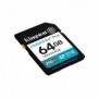 Kingston Canvas Go! Plus 64 Go SDXC Canvas Go Plus Gen4 200 Mos C10 UHS-I U3 V30, 64 Go, SDXC, Classe 10, UHS-I, 200 Mos, 100 Mos