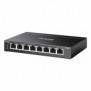 TP-LINK Omada ES208GP, Géré, L2, Gigabit Ethernet 101001000, Connexion Ethernet, supportant l'alimentation via ce port , Grille de montage, DIN rail