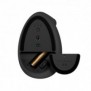 Logitech Lift for Business, Droitier, Conception verticale, Optique, RF sans fil + Bluetooth, 4000 DPI, Graphite